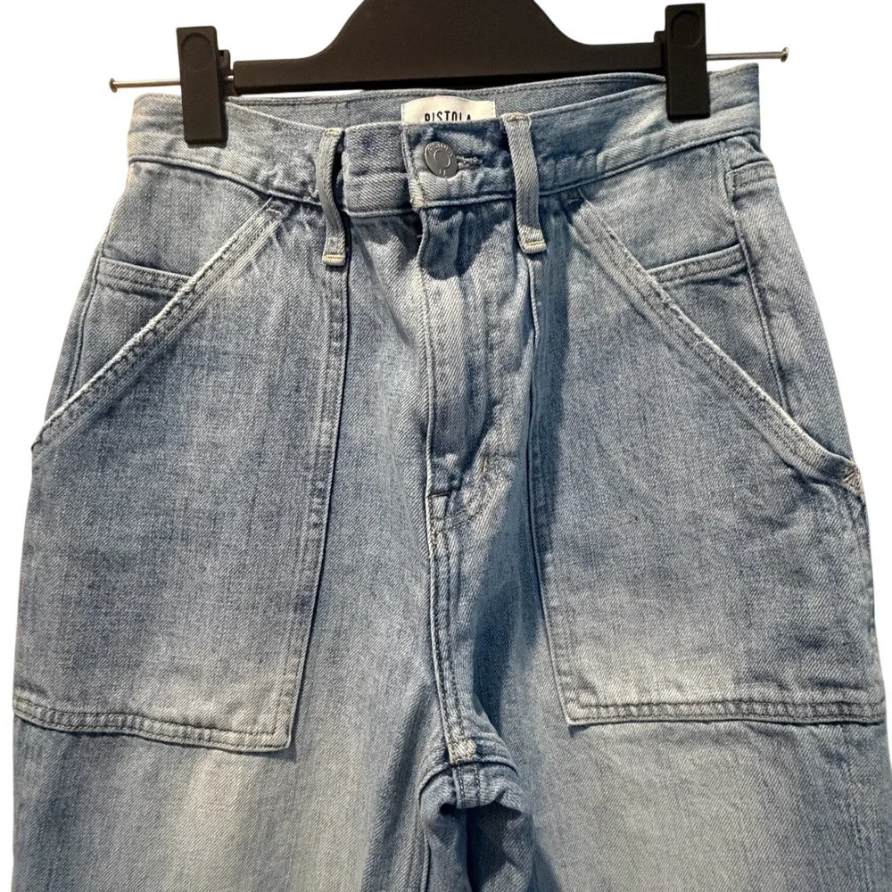 Best Selling Pistola Ruby High Rise Wide Leg Jean Size 25 Women's Kona Wash - Picture 8 of 10